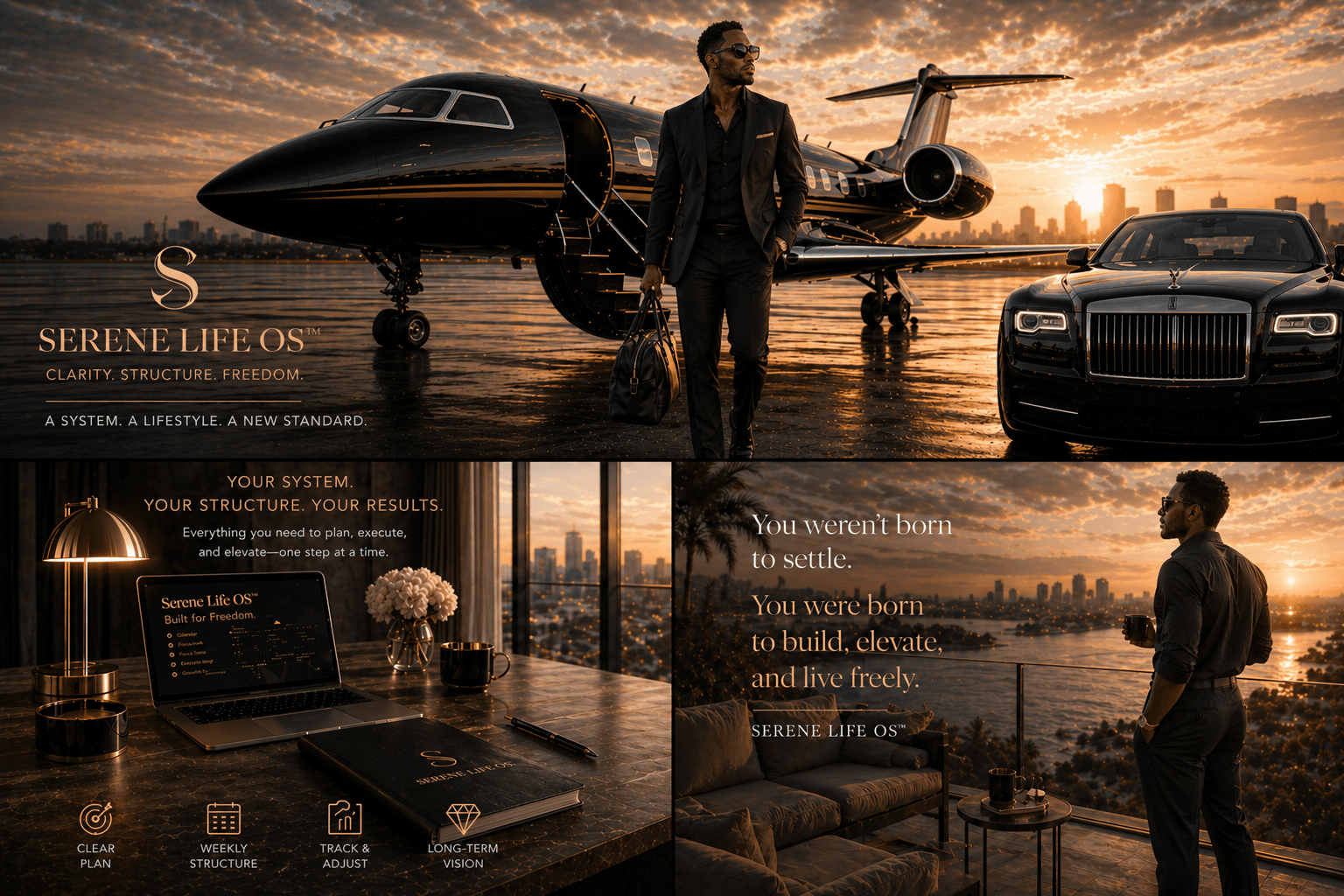 Serene Life OS premium visual presentation