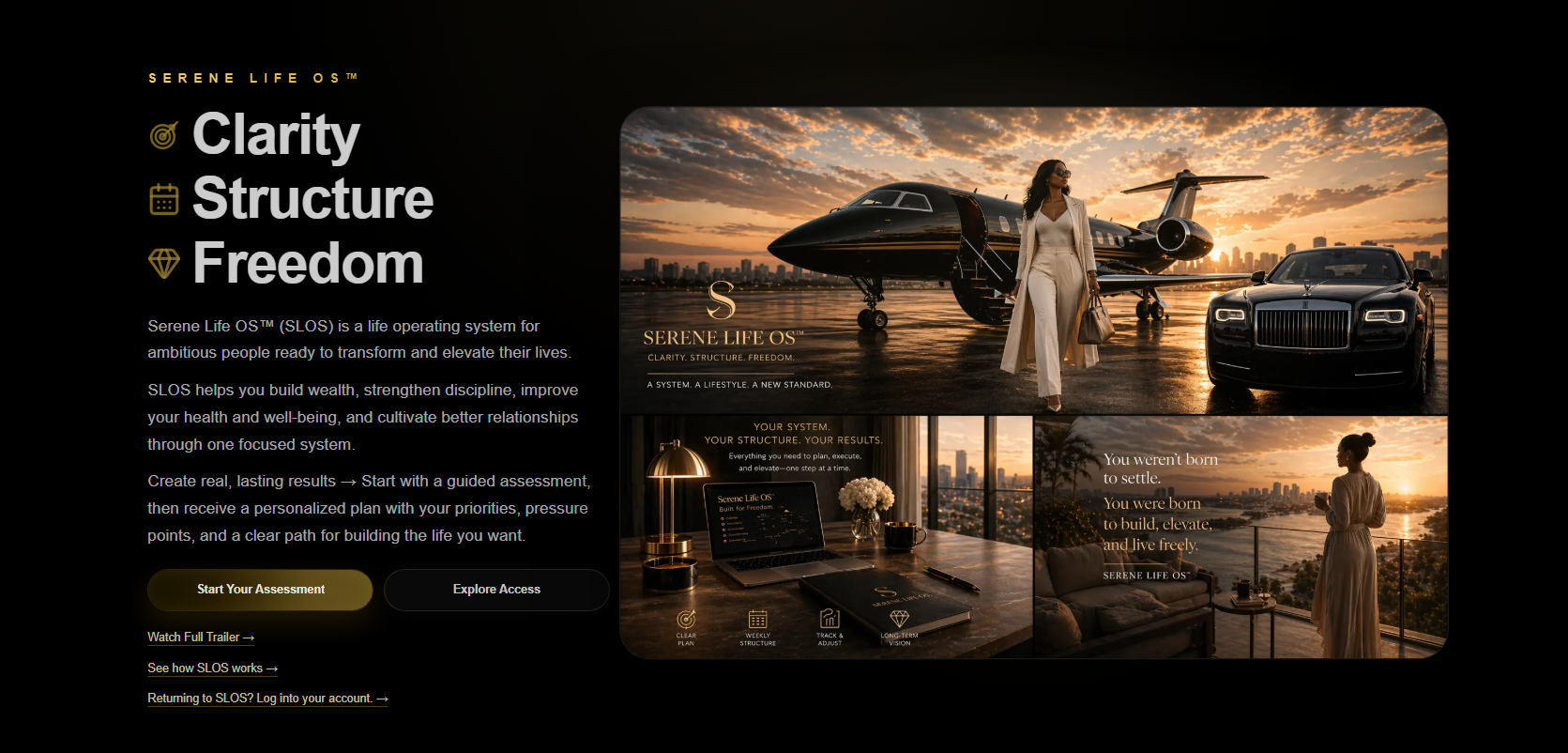 Homepage Hero Clarity Structure Freedom