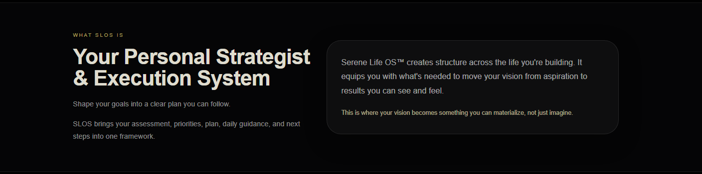 Homepage What SLOS is