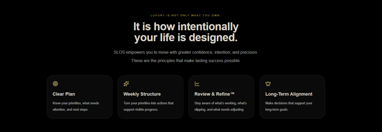 Homepage Intentional Life Design