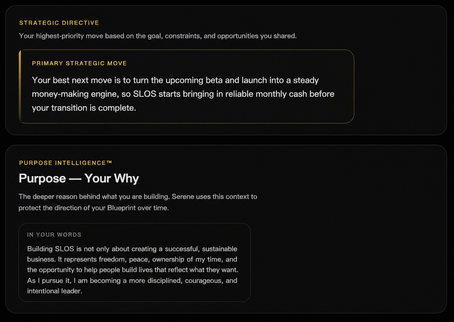 Blueprint Strategic Directive Purpose