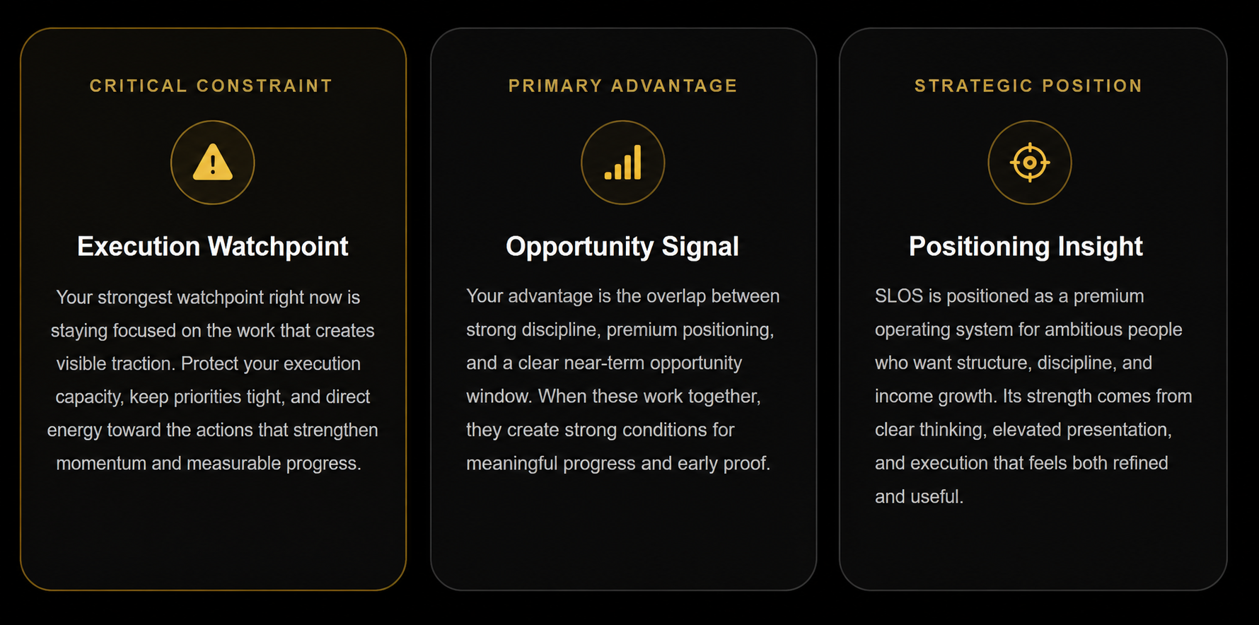 Blueprint Key Signals