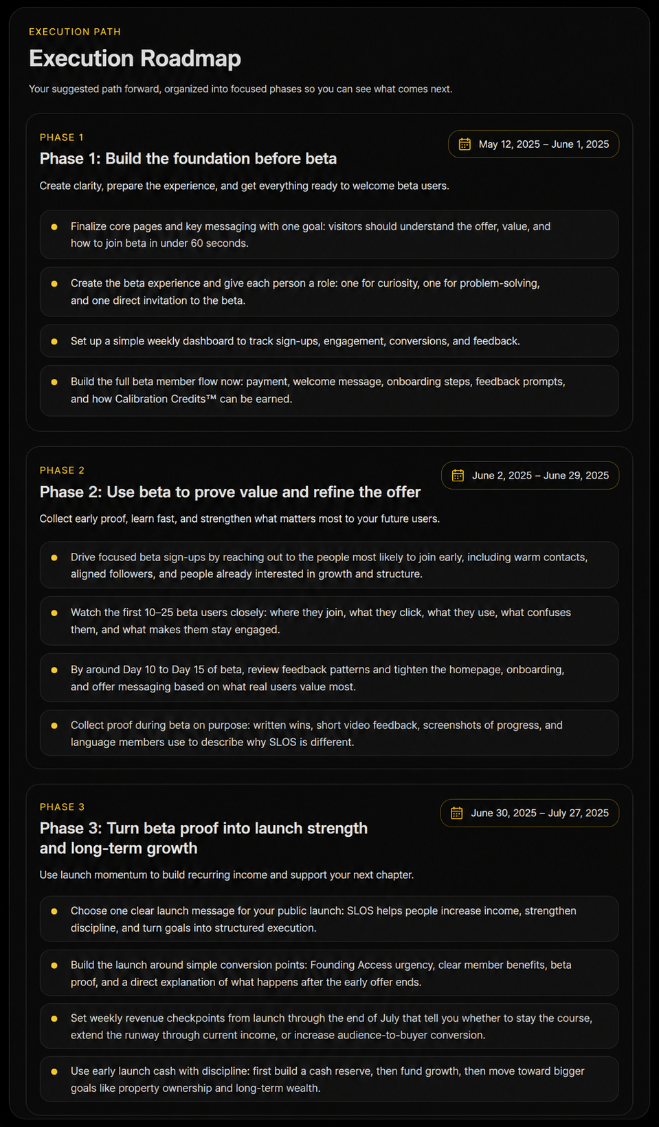 Blueprint Execution Roadmap