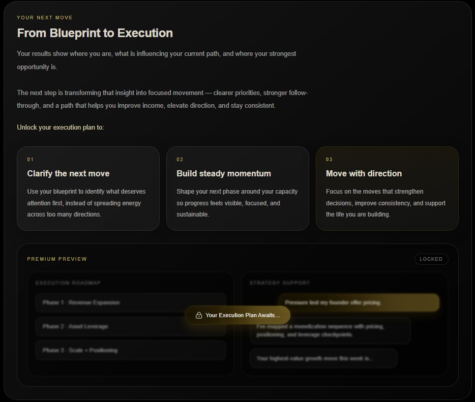 Blueprint to Execution Preview