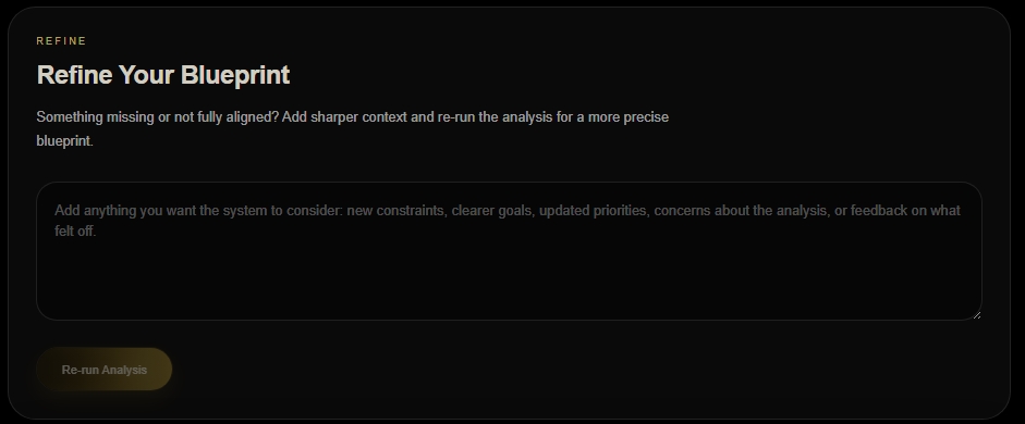 Blueprint Refine Inputs