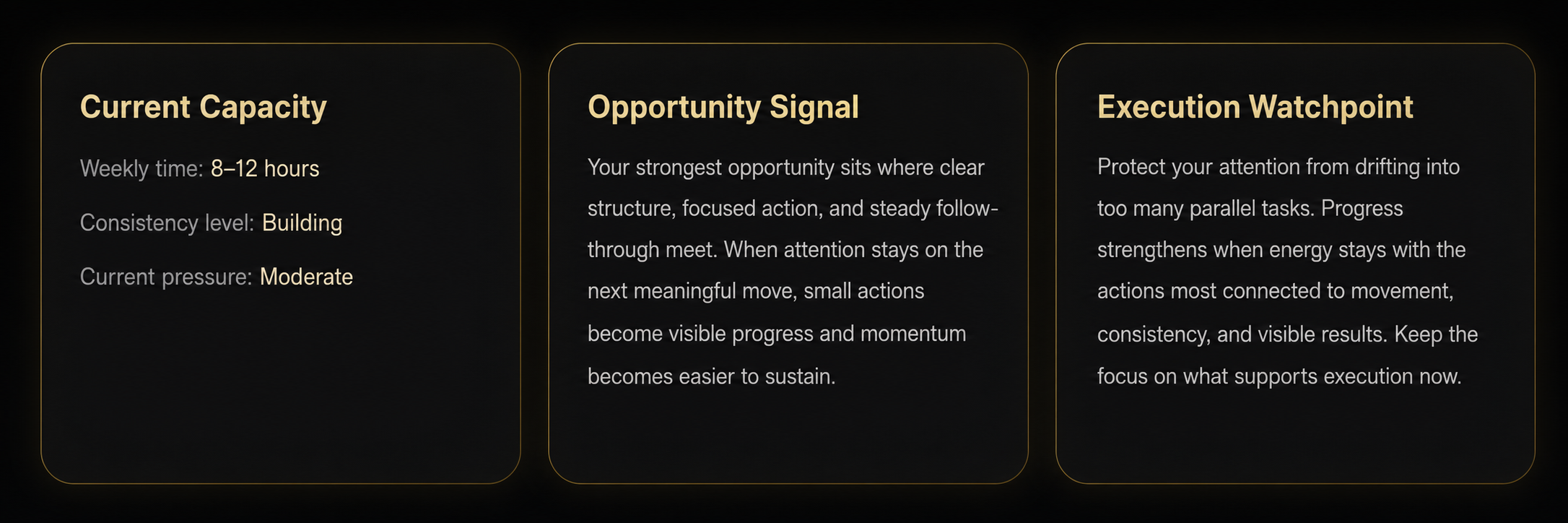 Execution Capacity Signals